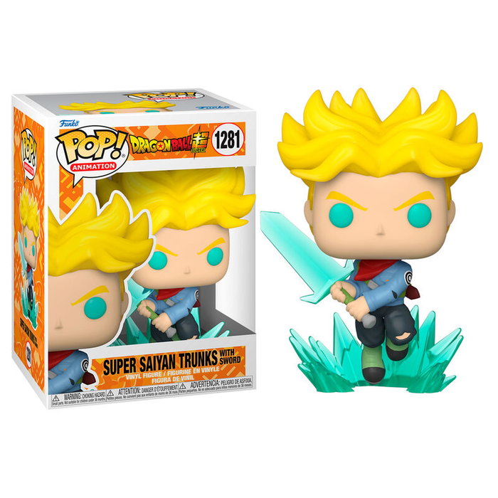 Funko Pop Dragon Ball Super Super Saiyan Trunks avec épée