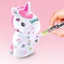 Canal Toys OFG 267 - Mini Figurine Lumineuse à Décorer DIY pour Enfant, Stickers et Strass, Lampe Multicolore Douce - Licorne, Dinosaure, Chat, Panda