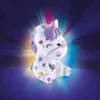 Canal Toys OFG 267 - Mini Figurine Lumineuse à Décorer DIY pour Enfant, Stickers et Strass, Lampe Multicolore Douce - Licorne, Dinosaure, Chat, Panda