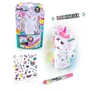 Canal Toys OFG 267 - Mini Figurine Lumineuse à Décorer DIY pour Enfant, Stickers et Strass, Lampe Multicolore Douce - Licorne, Dinosaure, Chat, Panda