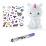 Canal Toys OFG 267 - Mini Figurine Lumineuse à Décorer DIY pour Enfant, Stickers et Strass, Lampe Multicolore Douce - Licorne, Dinosaure, Chat, Panda