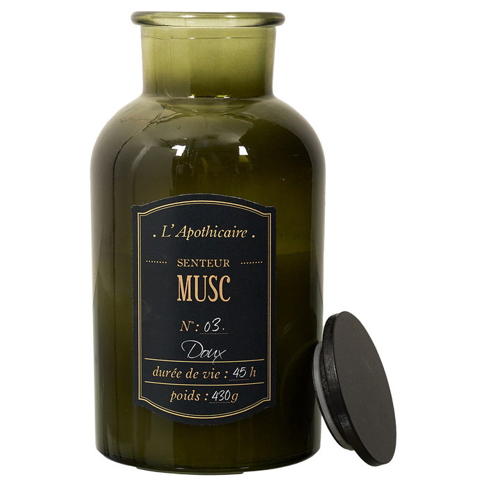 Home Deco Factory Bougie Parfumée en Flacon de Verre de 20 cm