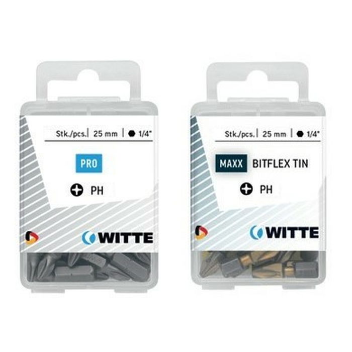 Ensemble de pointes WITTE PH 1 BITFLEX TIN PH1 5 Unités