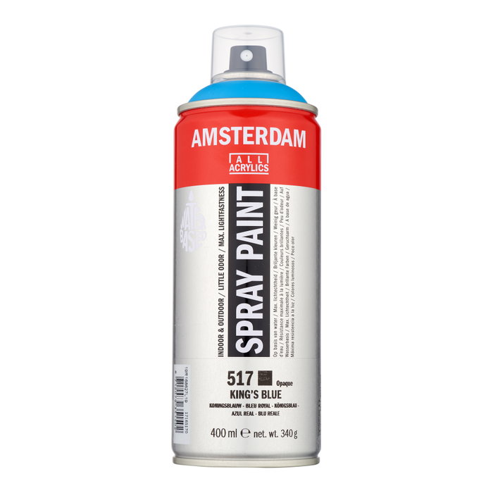 Amsterdam Spraypaint Bleu Real 517 400 ml Amsterdam Spraypaint Bleu Real 517 400 ml