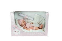 Muñecas Arias Poupée Real Reborn Arias Alma 40 cm avec couverture et doudou
