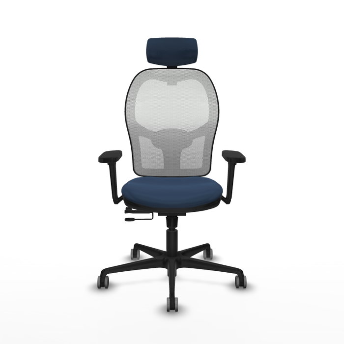 Piqueras y Crespo Chaise de Bureau Jorquera Bleu Marine et Blanc Piqueras y Crespo Chaise de Bureau Jorquera Bleu Marine et Blanc