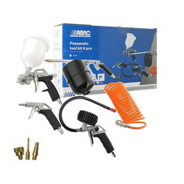 ABAC Kit 8 Pièces Connexion Rapide pour Peindre, Pétrole, Souffler, Gonfler et Spirale