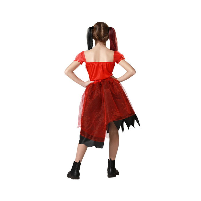 Atosa Disfraz Arlequín Vestido Rojo para Niña Infantil
