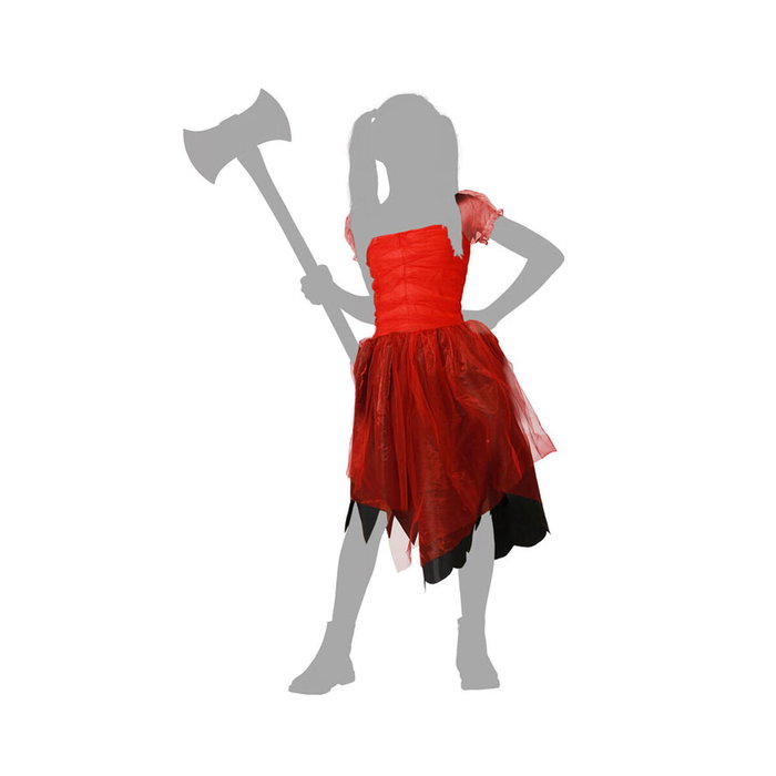 Atosa Disfraz Arlequín Vestido Rojo para Niña Infantil