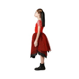 Atosa Disfraz Arlequín Vestido Rojo para Niña Infantil