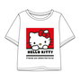 Cerdá - T-shirt court Hello Kitty pour enfant 5 ans en jersey uni, couleur blanche