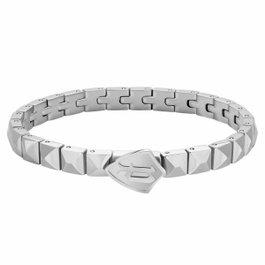Police Bracelet en acier inoxydable Gris, 18cm
