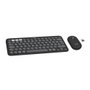 Logitech Pebble 2 Combo Inalámbrico Noir – Clavier et Souris Silencieux, Bluetooth, Recyclé, Autonomie 36 Mois