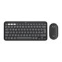 Logitech Pebble 2 Combo Inalámbrico Noir – Clavier et Souris Silencieux, Bluetooth, Recyclé, Autonomie 36 Mois