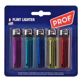 Prof Briquet pierre jetable couleurs assorties blister 5 unités
