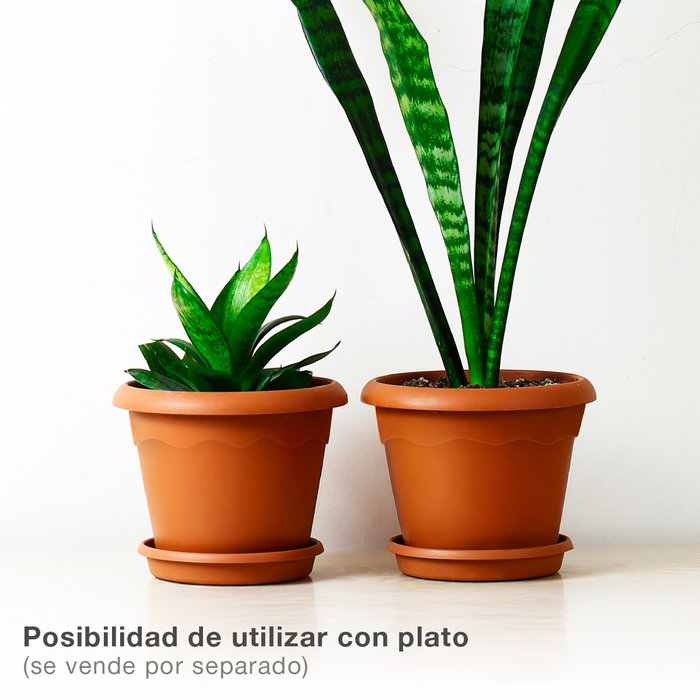 Plastiken Maceta Terra Marron Ø22 cm