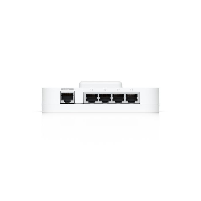 Ubiquiti Hub de contrôle d'accès avec 5 ports RJ-45 PoE++, interfaces pour opérateurs de portail, serrure et sirène