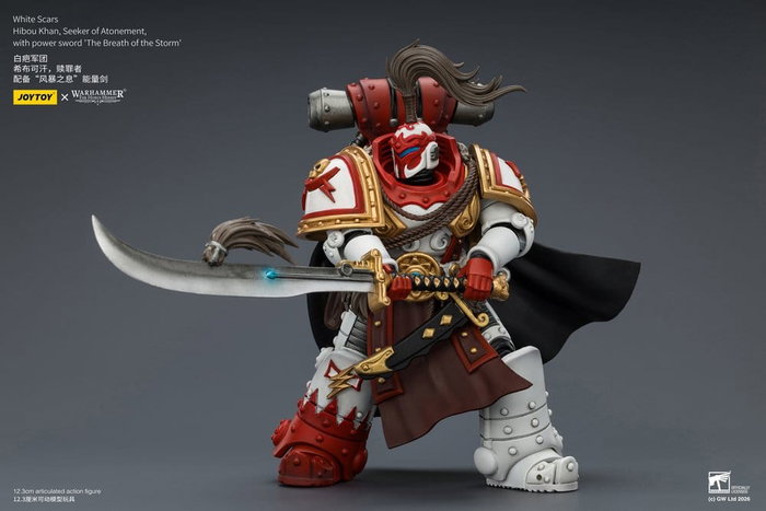 Joy Toy (CN) Warhammer The Horus Heresy figurine White Scars Hibou Khan, Seeker of Atonement 12 cm