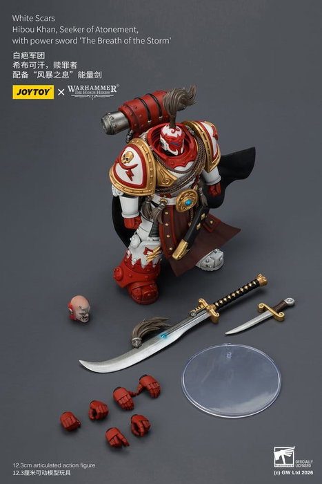 Joy Toy (CN) Warhammer The Horus Heresy figurine White Scars Hibou Khan, Seeker of Atonement 12 cm