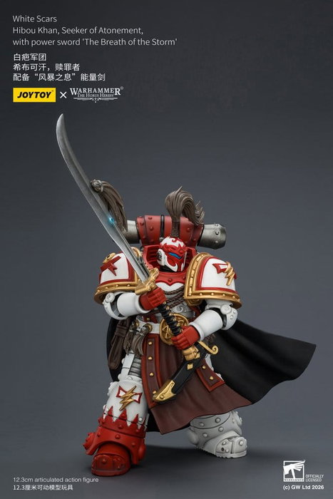 Joy Toy (CN) Warhammer The Horus Heresy figurine White Scars Hibou Khan, Seeker of Atonement 12 cm