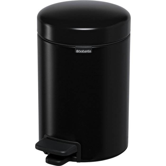 Brabantia Newicon Poubelle à pédale 3,0 L noir mat