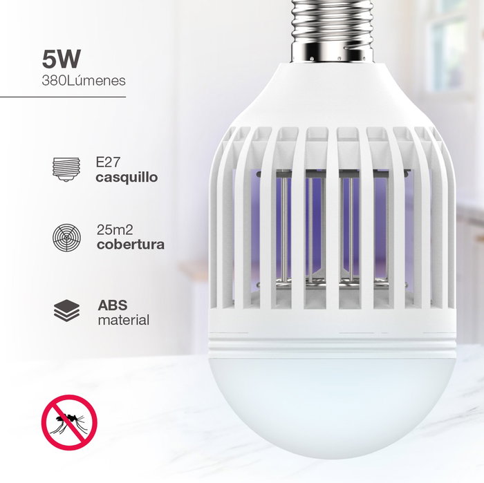 Navelis Lampe LED mata mosquitos 5W E27 6500K