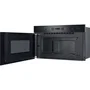 Hotpoint HAMK11B Micro-ondes Encastrable Noir 22 Litres avec Fonction Vapeur et Plateau Tournant - 59.5 x 32 x 38.2 cm
