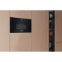 Hotpoint HAMK11B Micro-ondes Encastrable Noir 22 Litres avec Fonction Vapeur et Plateau Tournant - 59.5 x 32 x 38.2 cm