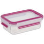 Emsa Food Clip&Close 515582 Pack de 3 transparent/rosa 0,55l