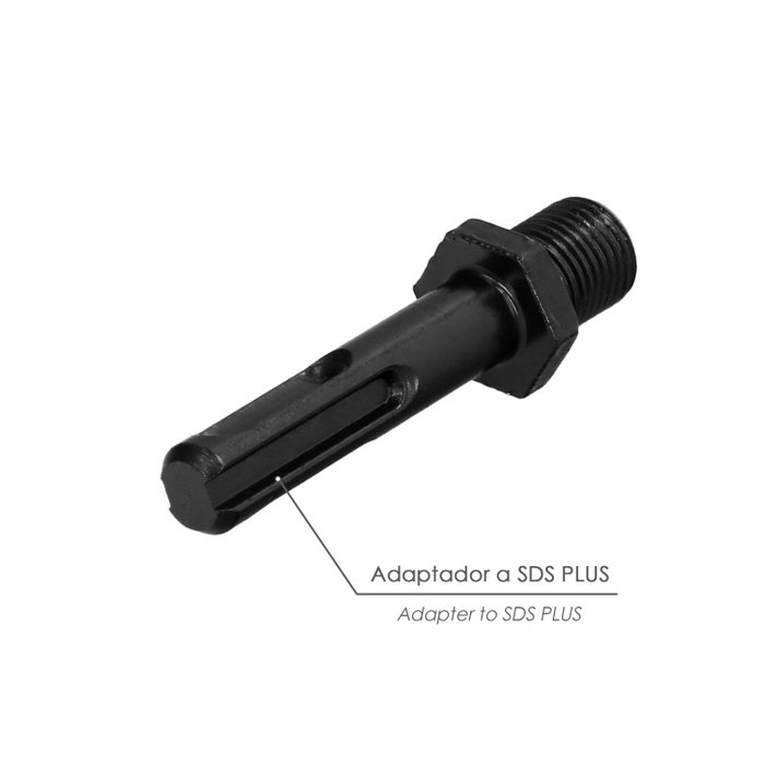 WOLFPACK LINEA PROFESIONAL Adaptateur de marteau SDS Plus vers mandrin 1/2 pouce 13 mm