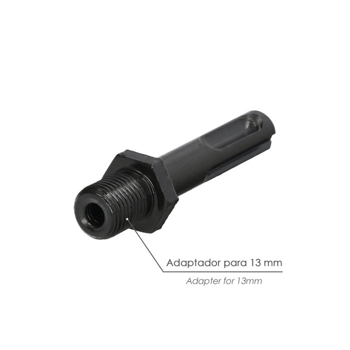 WOLFPACK LINEA PROFESIONAL Adaptateur de marteau SDS Plus vers mandrin 1/2 pouce 13 mm
