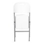 Edm Chaise pliante blanche