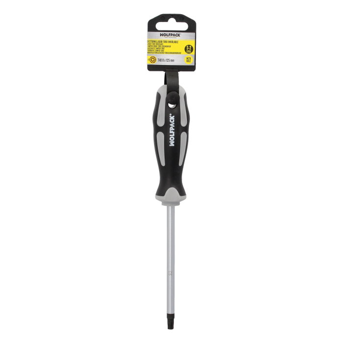 WOLFPACK LINEA PROFESIONAL Tournevis Torx Inviolable T40 en acier S2
