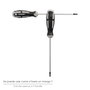 WOLFPACK LINEA PROFESIONAL Tournevis Torx Inviolable T40 en acier S2