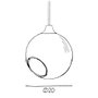 Suspension Ballroom Blue Sky E27