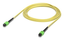 Ubiquiti - Câble fibre optique monomode OS2, connecteurs MPO/APC-MPO/APC 12 fibres, jaune, longueur 3 mètres, pack de 10