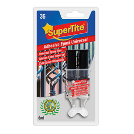 SUPERTITE Adhésif Époxy 2 Composants en Seringue 6ml