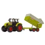 Dickie Toys Tracteur avec remorque CLAAS - Jouet enfant à partir de 3 ans - 57 cm de long - Roues libres - Modèle de qualité pour extérieur