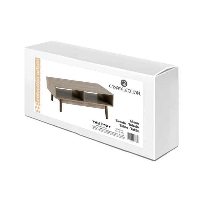 BigBuy Home Table Basse Naturel 100 x 50 x 37,5 cm