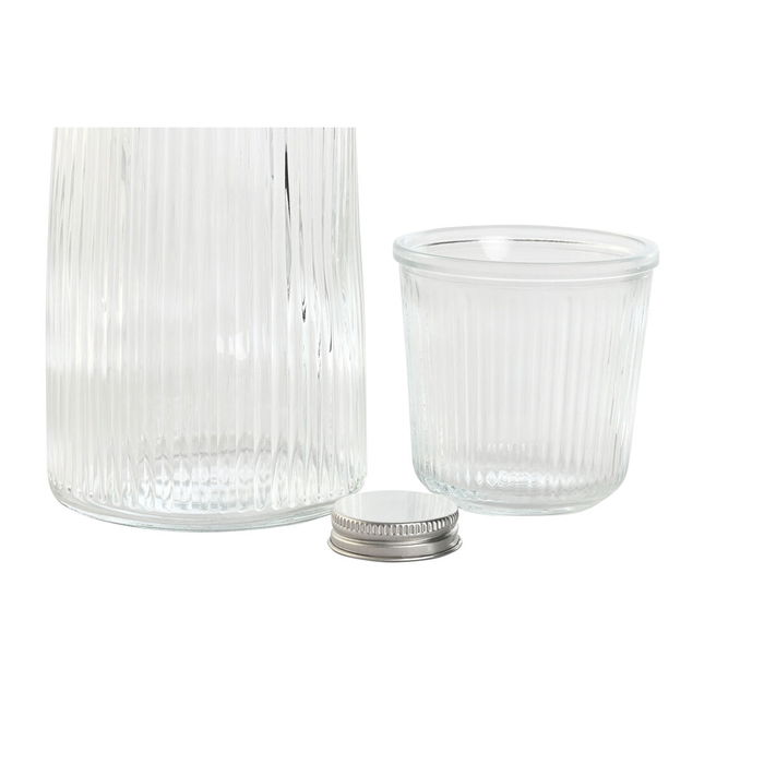 Bouteille d'eau Home ESPRIT Transparent Verre 240 ml 1 L Bouteille d'eau Home ESPRIT Transparent Verre 240 ml 1 L
