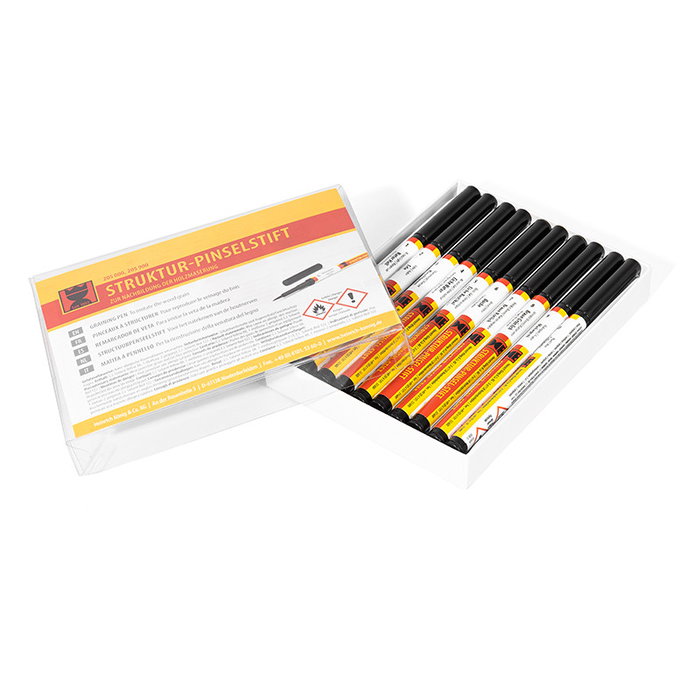 KONIG Caja Surtido 10 - Ensemble de 10 marqueurs de veinage de bois pour retouche intérieure, couleurs assorties