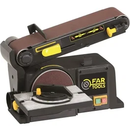 FAR TOOLS BDS150 Ponceur à bande et à disque 370 W, Vitesse d'avance 8.3 m/s, Noir