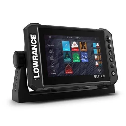 Lowrance Elite FS 7 - Sondeur GPS combiné avec sonde HDI, technologie CHIRP, DownScan Imaging et ActiveTarget