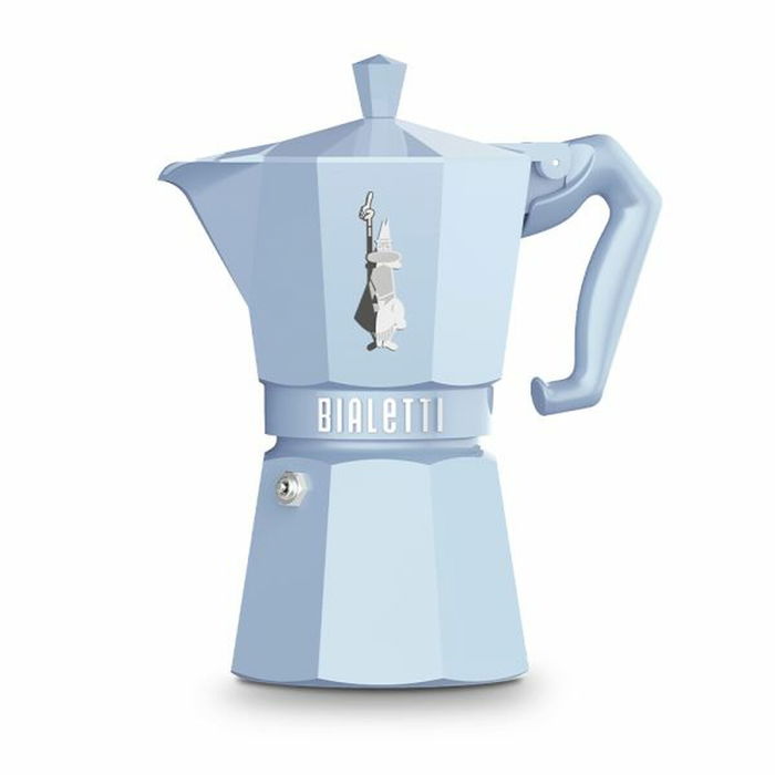 Cafetière Italienne Bialetti MOKA EXCLUSIVE Bleu Aluminium 6 Tasses Cafetière Italienne Bialetti MOKA EXCLUSIVE Bleu Aluminium 6 Tasses