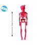 Décoration d'Halloween 40 cm Rose Squelette
