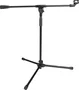 Frameworks Support Microphone Compact avec Bras Boom Fixe et Trépied - Noir, Hauteur 673-1143 mm
