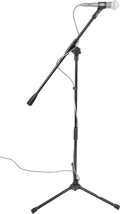 Frameworks Support Microphone Compact avec Bras Boom Fixe et Trépied - Noir, Hauteur 673-1143 mm
