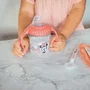 Thermobaby MINNIE - Pack repas 1er âge complet : Grignoteuse, bol avec cuillère, tasse à poignée et set de 2 couverts pour bébé