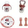Thermobaby MINNIE - Pack repas 1er âge complet : Grignoteuse, bol avec cuillère, tasse à poignée et set de 2 couverts pour bébé