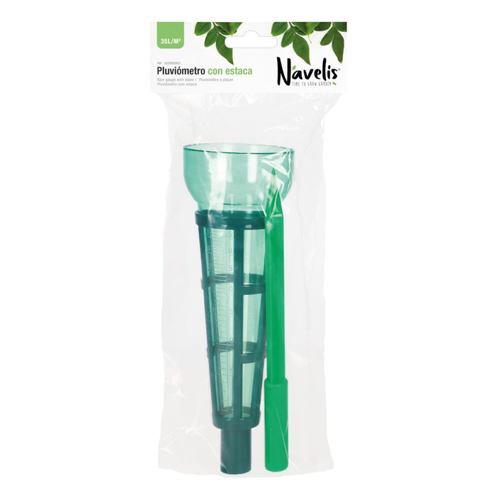 Navelis Pluviomètre avec piquet 35L